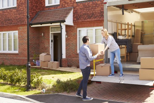 Moving van service helping with a house move in Charlton