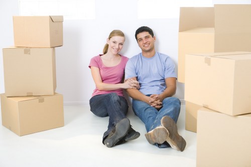 Waste collection and compliant disposal for a moving service