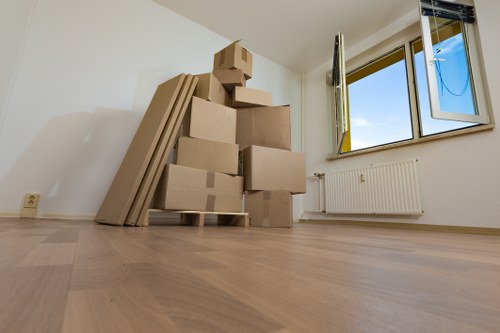 Office removals team preparing a business move in Charlton