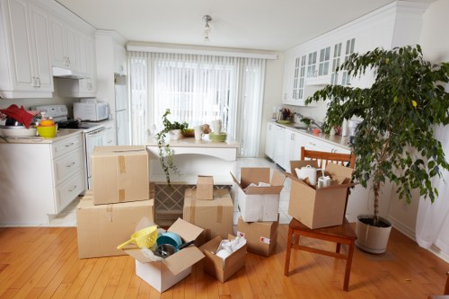 Local moving truck ready for residential relocation in Charlton