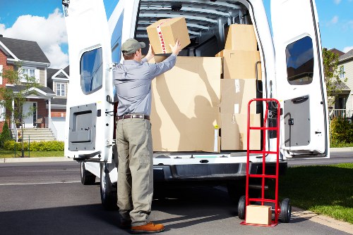 Removal van and moving equipment used for Charlton relocations