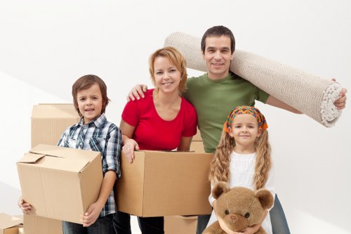 Checklist and packed items prepared for a home move in Charlton