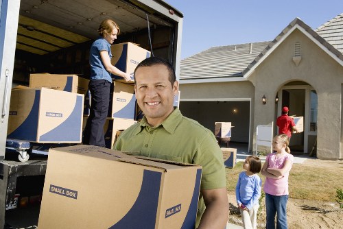 Moving van outside a Charlton residential property